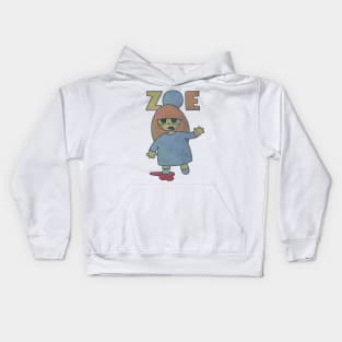 Zoe - the cute little zombie girl ... slightly more decayed Kids Hoodie